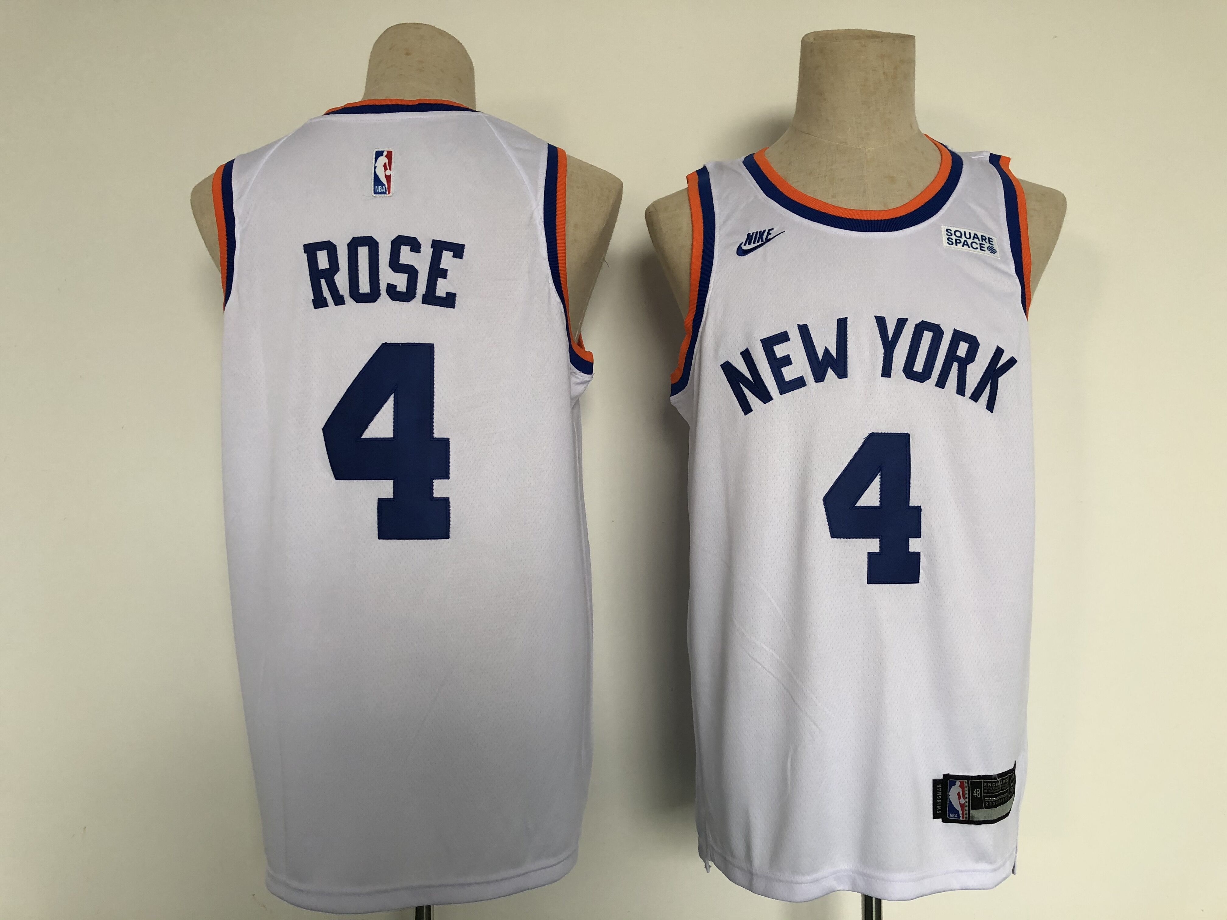 2022 Men New York Knicks #4 Rose White Nike city Edition NBA Jersey->new york knicks->NBA Jersey
